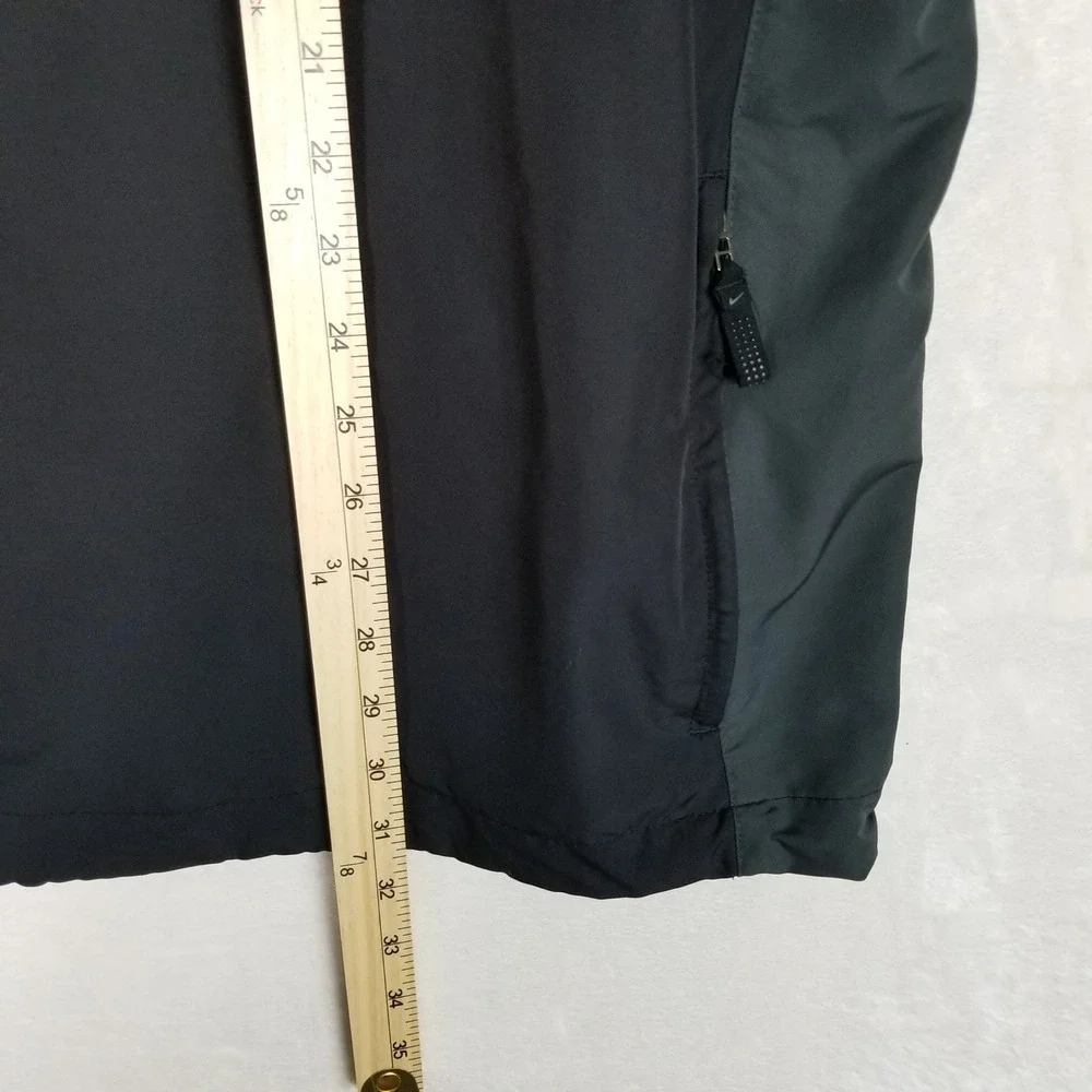 Nike Golf Pullover Men XXL Black 1/4 Zip Mock Neck Windbreaker Jacket